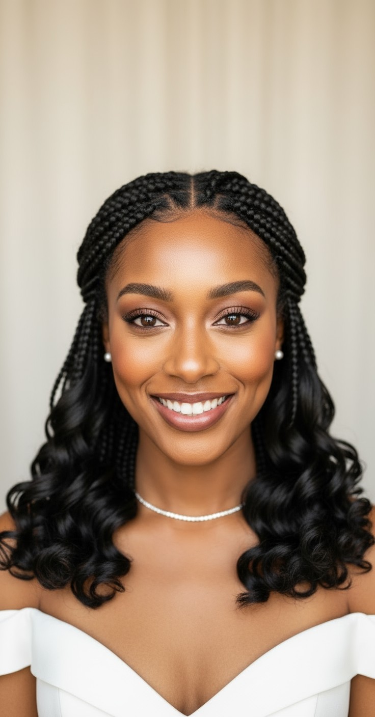 After Box Braids With Curls